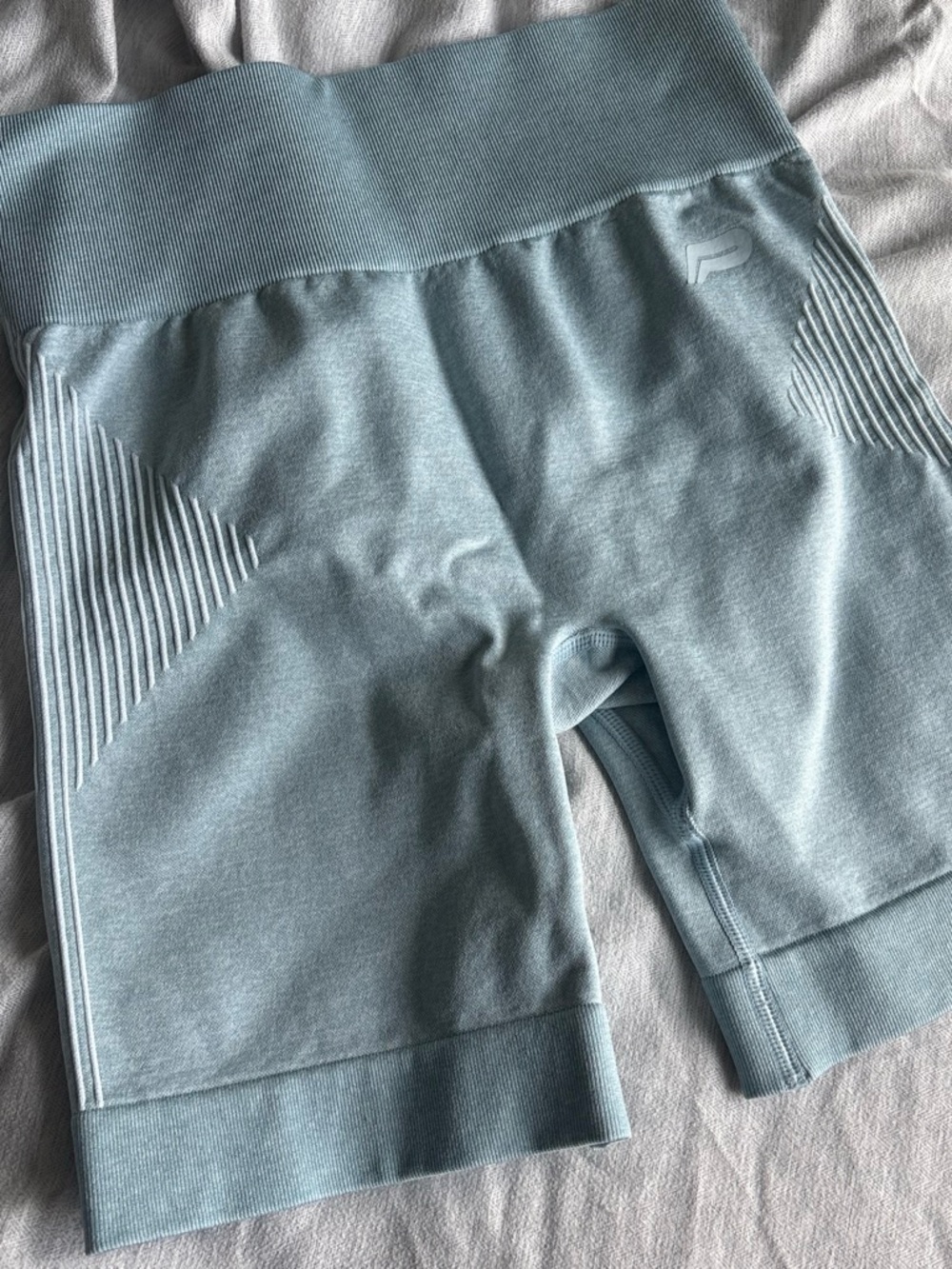 Light blue athletic shorts